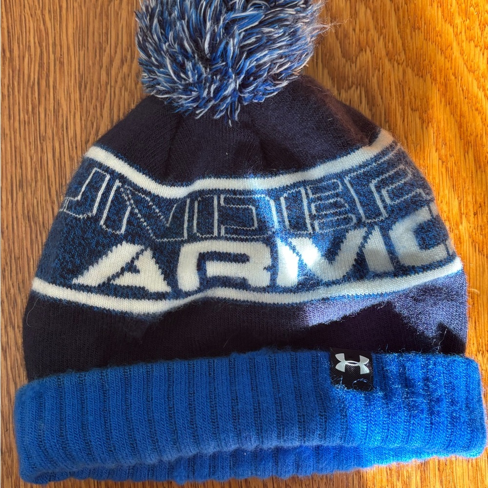 Toddler Under Armour Navy and Blue Knit Beanie